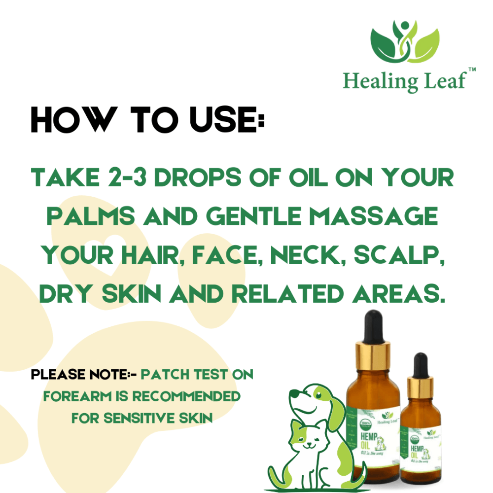 Healing Leaf Hemp Oil for Dogs and Cats (Limited Shelf Life) Both-Health & Wellness Healing Leaf