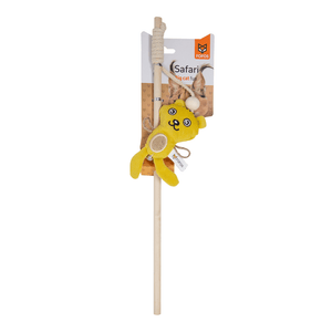 Fofos Cat Wand Tiger Toy for Cats (Yellow)