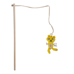 Fofos Cat Wand Tiger Toy for Cats (Yellow)