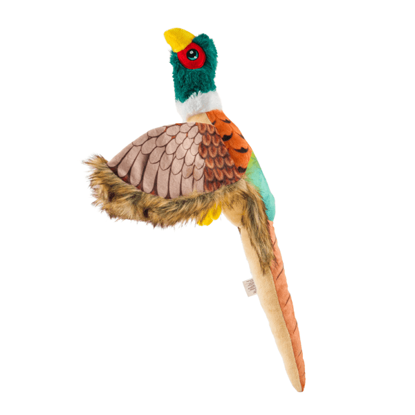 Barkbutler x Fofos Plush Pheasant Toy for Dogs | For Soft Chewers