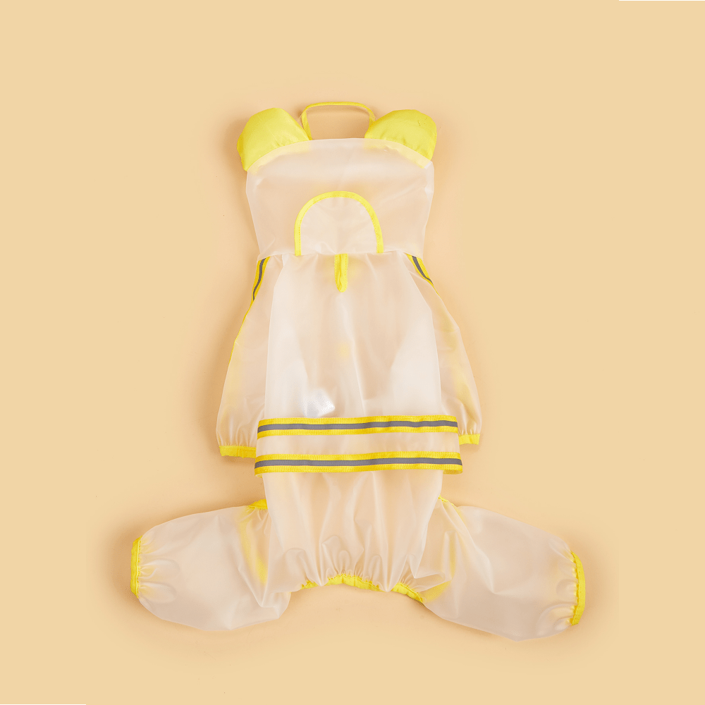 Barkbutler x Fofos Four Leg Yellow Raincoat for Dogs (Button Up Style) Dogs-Clothing & Accessories Barkbutler