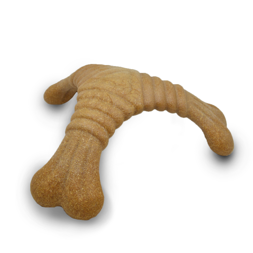 Barkbutler x Fofos Woodplay Triangle chew Toy for Dogs (Brown) Dogs-Toys Barkbutler