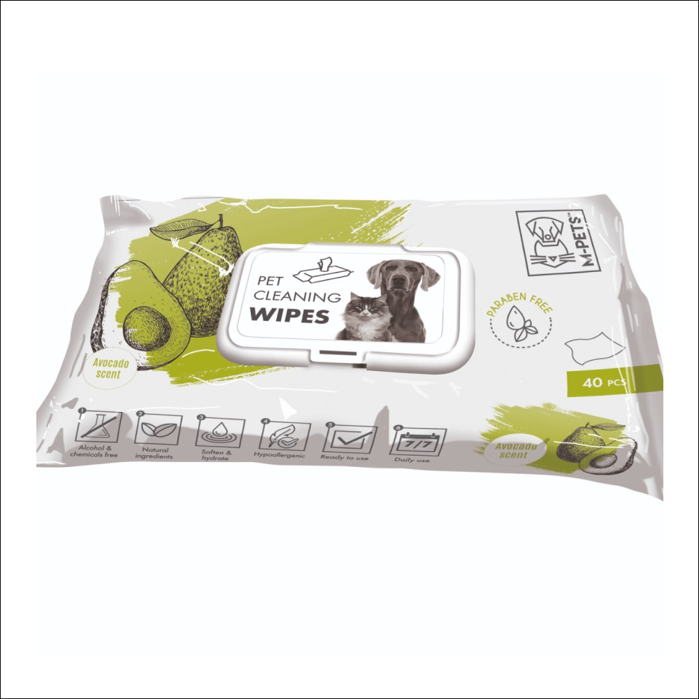 M Pets Pets Cleaning Wipes for Dogs and Cats (Avacado) Both-Grooming Supplies M Pets