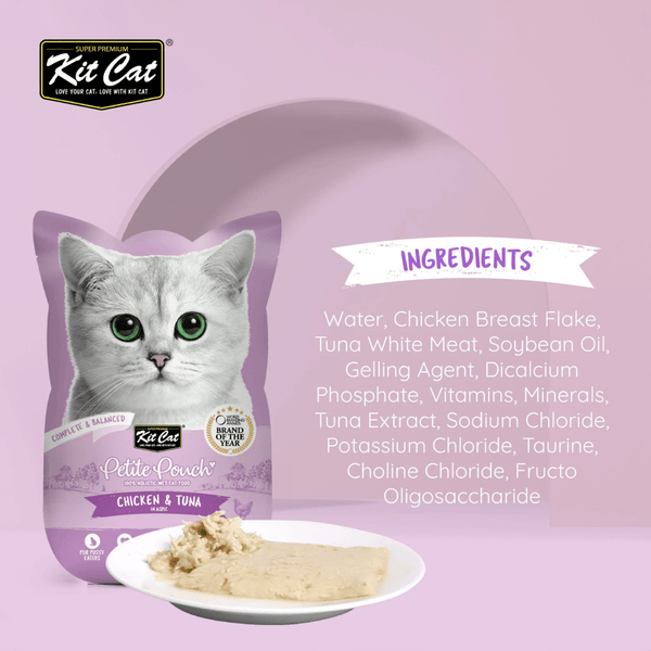Kit Cat Chicken and Tuna and Chicken Cat Wet Food Combo
