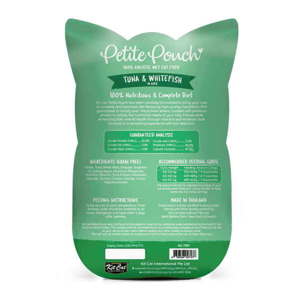 Kit Cat Tuna and Salmon Fish and Tuna and White Fish Cat Wet Food Combo