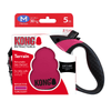 Kong Terrain Retractable Leash for Dogs and Cats (Fuchsia)