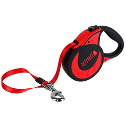Kong Ultimate Retractable Leash for Dogs and Cats (Red,XL)
