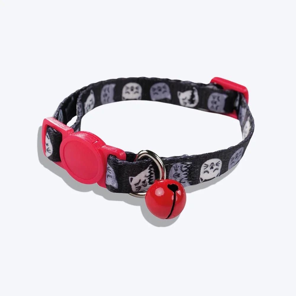 M Pets Zany Eco Collar for Cats (Red) Cats-Collar, Leashes, harnesses M Pets One Size:8-11in Neck