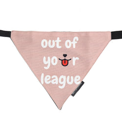 Mutt of Course Cotton Out Of Your League Bandana for Dogs