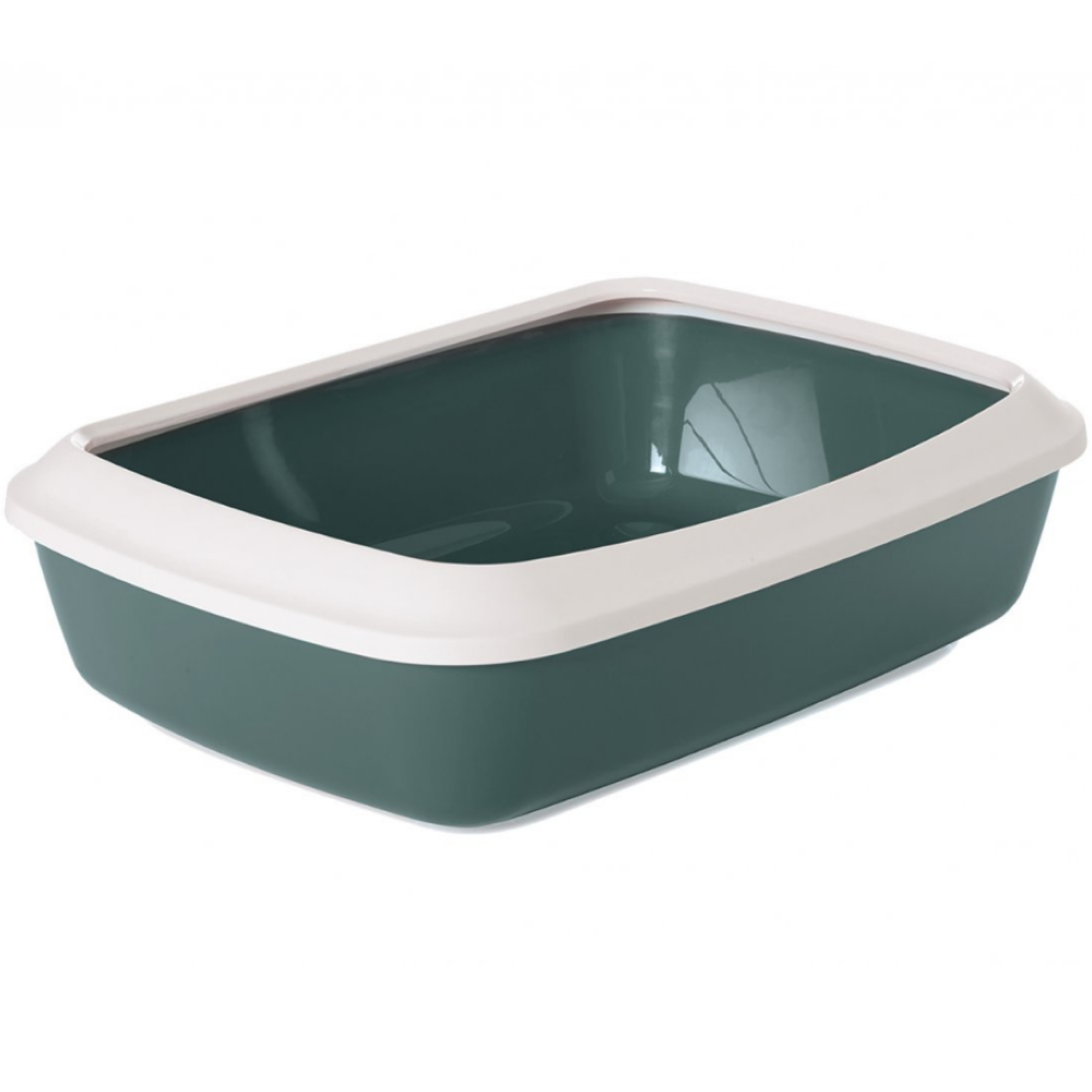 Buy Savic Iriz Litter Tray with Rim for Cats Nordic Green 50cm