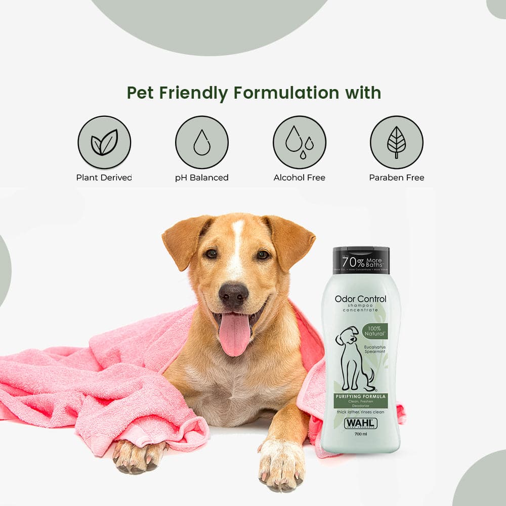 Wahl Odor Control Eucalyptus Spearmint Shampoo for Dogs Dogs-Grooming Supplies Wahl