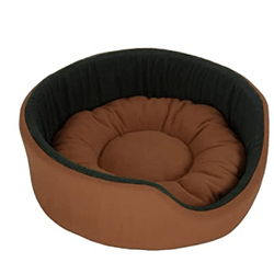 Fluffy's Pawsome Luxurious Soft Polyester Bed for Dogs and Cats (Brown)