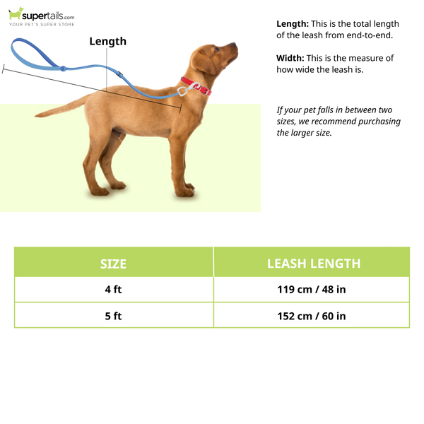Pet Vogue Shock Proof Hands-Free Dog Leash for Medium and Large Dogs (5ft)
