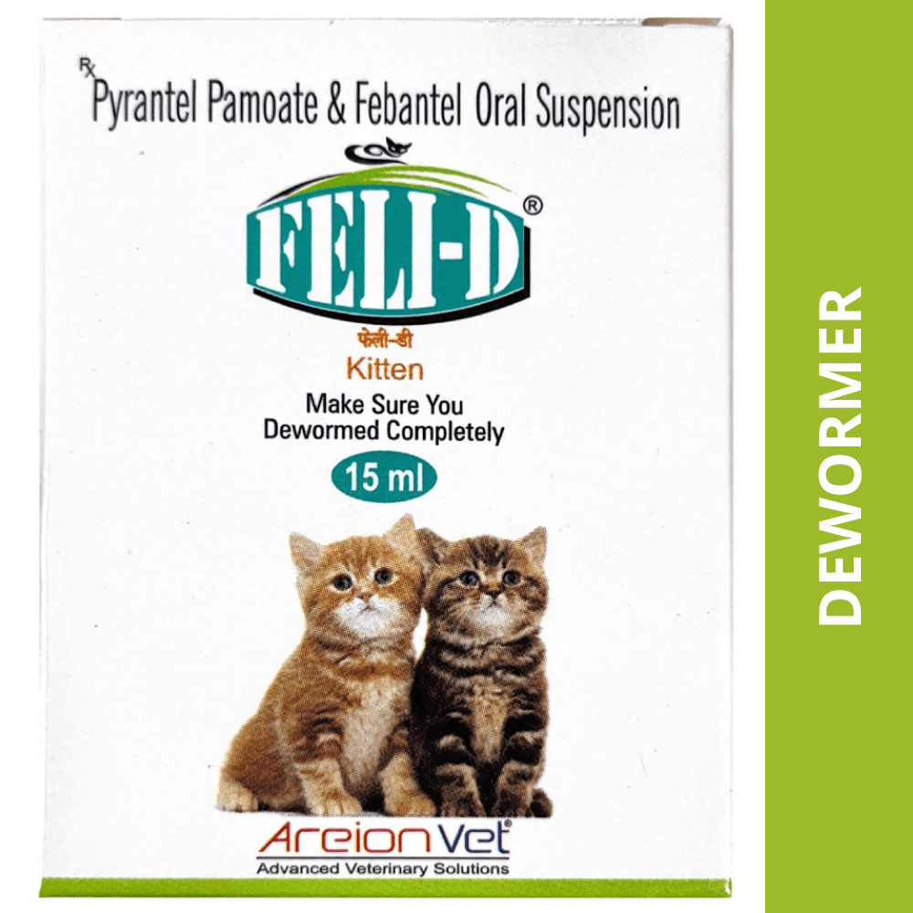 Areion Vet Feli D Deworming Suspension (15ml)