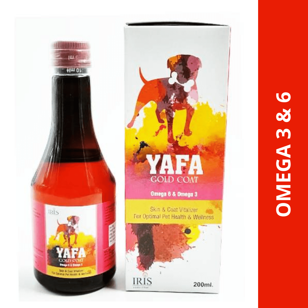 Iris Yafa Gold Coat Omega 3 + 6 Syrup for Dogs and Cats (200ml)