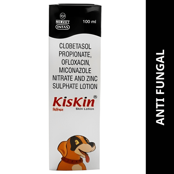 Intas Kiskin Lotion – Antifungal Skin Lotion for Pets Supertails