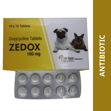 Corise Zedox (Doxycycline) Tablets for Dogs and Cats (pack of 10 tablets)