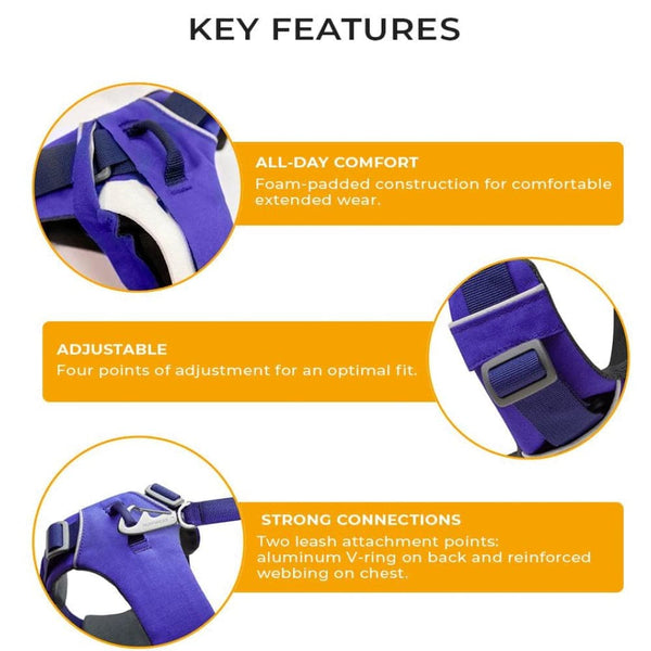 Ruffwear Front Range Harness for Dogs (Twilight Grey)