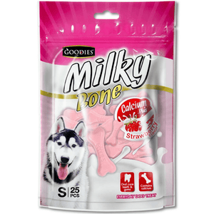 Goodies Milky Bone Strawberry Dog Treats