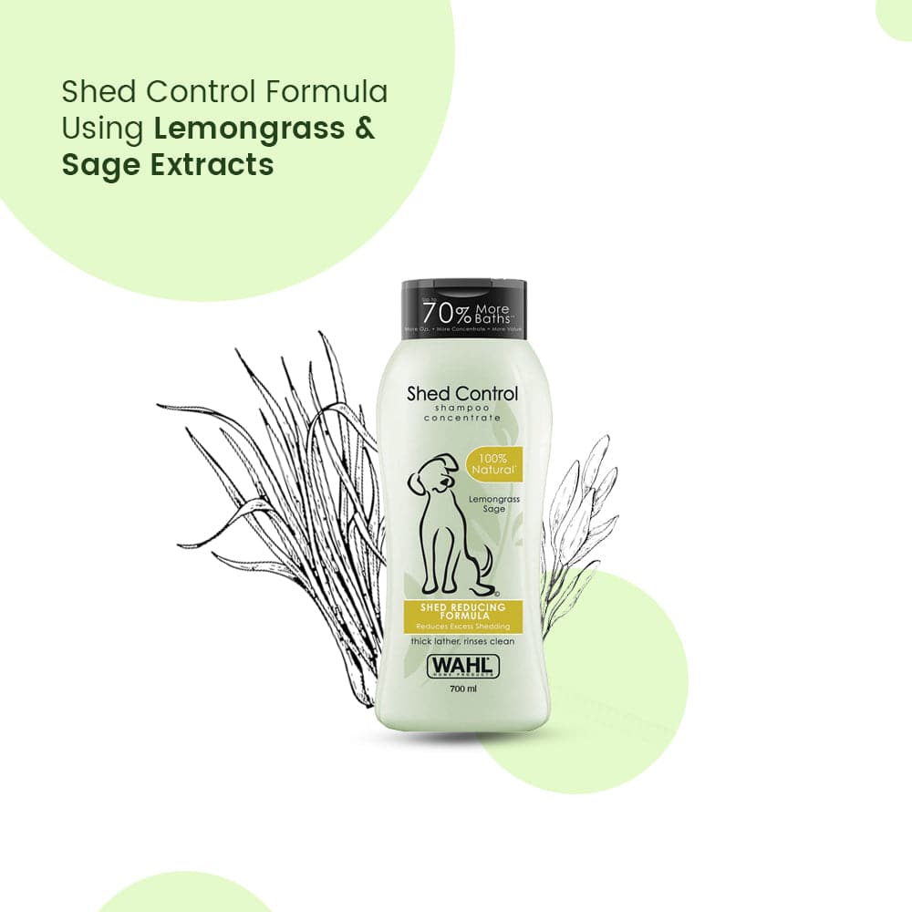 Wahl Shed Control Shampoo for Dogs (Lemongrass & Sage) Dogs-Grooming Supplies Wahl