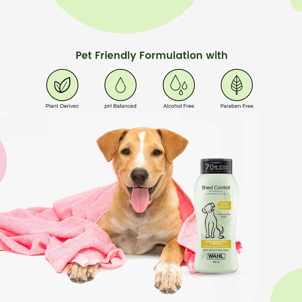 Wahl Shed Control Shampoo for Dogs (Lemongrass & Sage) Dogs-Grooming Supplies Wahl