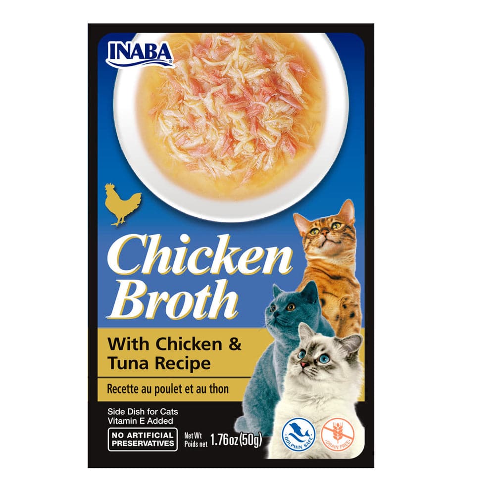 INABA Chicken Broth Chicken and Tuna Flavour Cat Wet Food Cats-Wet Food INABA 50g