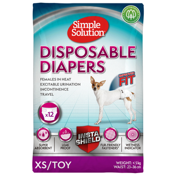 Simple Solution Disposable Diaper for Female Dogs (38x46cm)