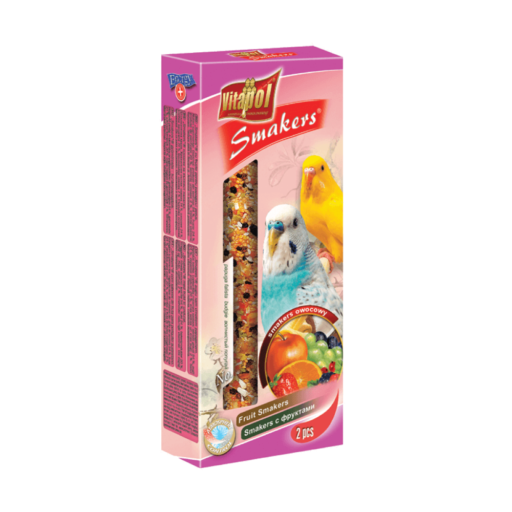 Vitapol Fruit Smakers Budgie Food Birds Vitapol 90g