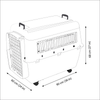 Savic Andes 6 Carrier for Dogs and Cats (Ivory) Both-Bedding, Mats & Travel Supplies Savic Dropship