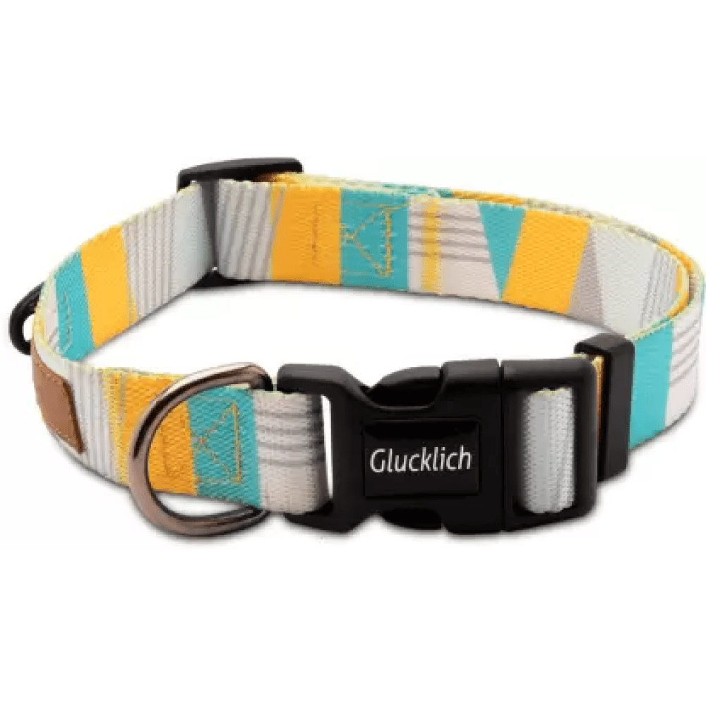 Glucklich Polyester Printed Adjustable Collar for Dogs (Cadillac) Dogs-Collar, Leashes, harnesses Glucklich L:22-26in Neck