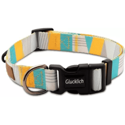 Glucklich Polyester Printed Adjustable Collar for Dogs (Cadillac)