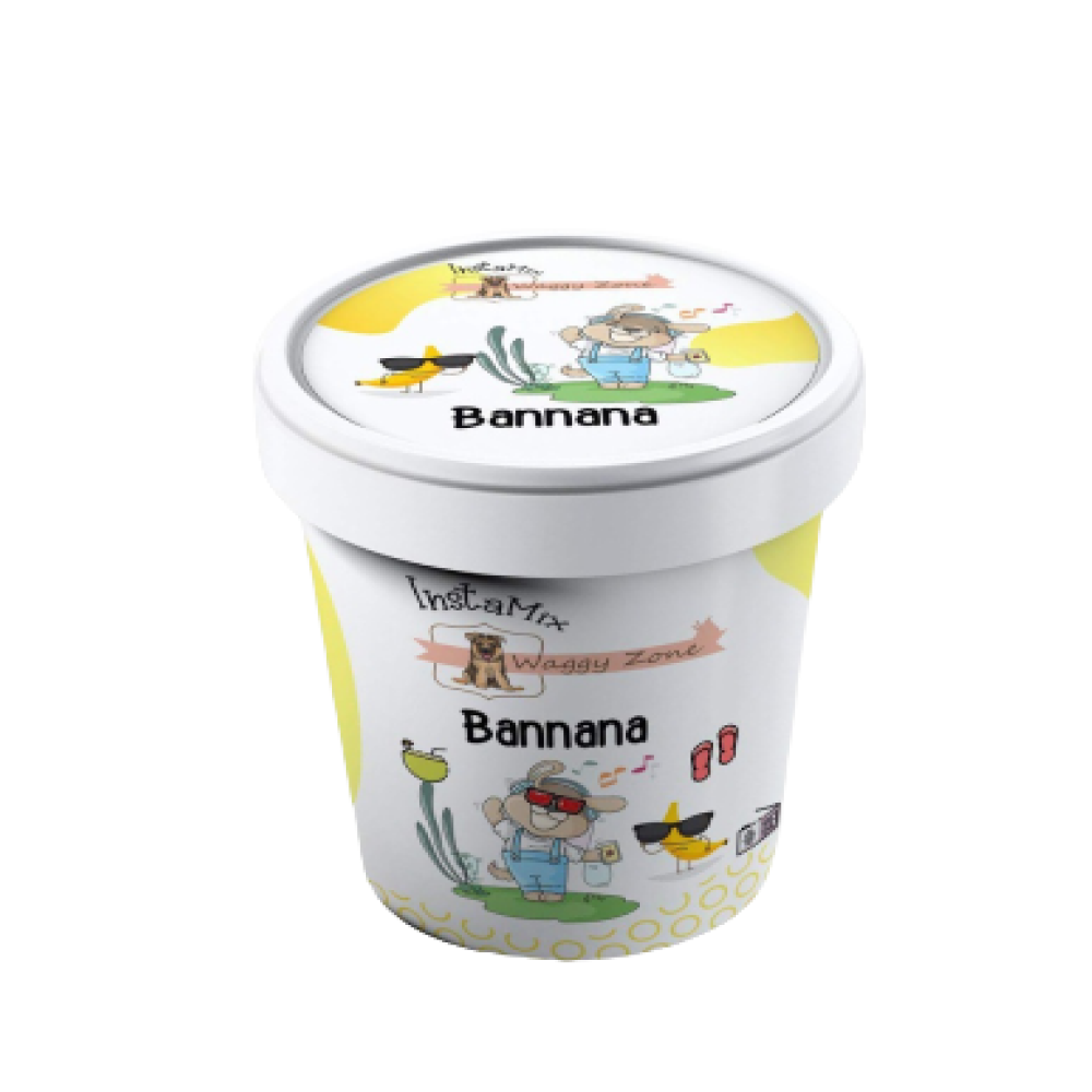 Waggy Zone Banana Ice Cream for Pets