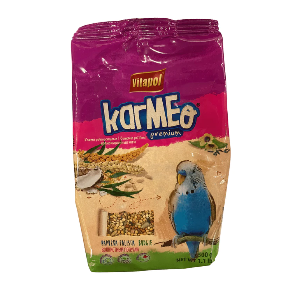 Vitapol Karmeo Premium Complete Budgie Food Birds Vitapol 500g