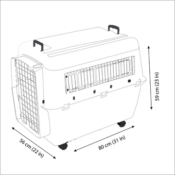 Savic Andes 5 Carrier for Dogs and Cats (Ivory)