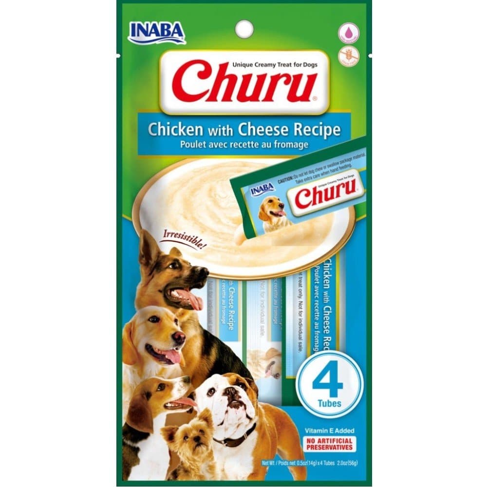 INABA Churu Chicken with Cheese Flavour Dog Treats
