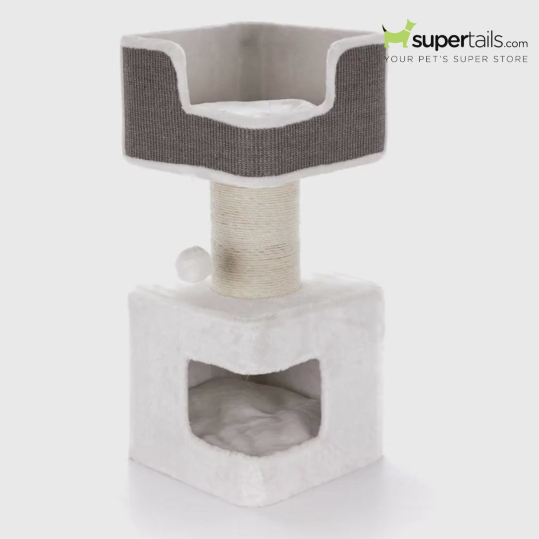 Trixie Ava Scratching Post for Cats (White/Grey) Cats-Toys Trixie Dropship