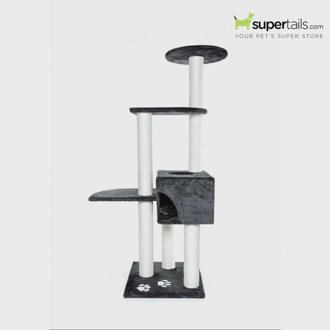 Trixie Alicante Scratching Tree for Cats (Grey) Cats-Toys Trixie Dropship