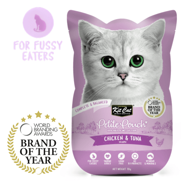 Kit Cat Chicken and Tuna and Chicken Cat Wet Food Combo