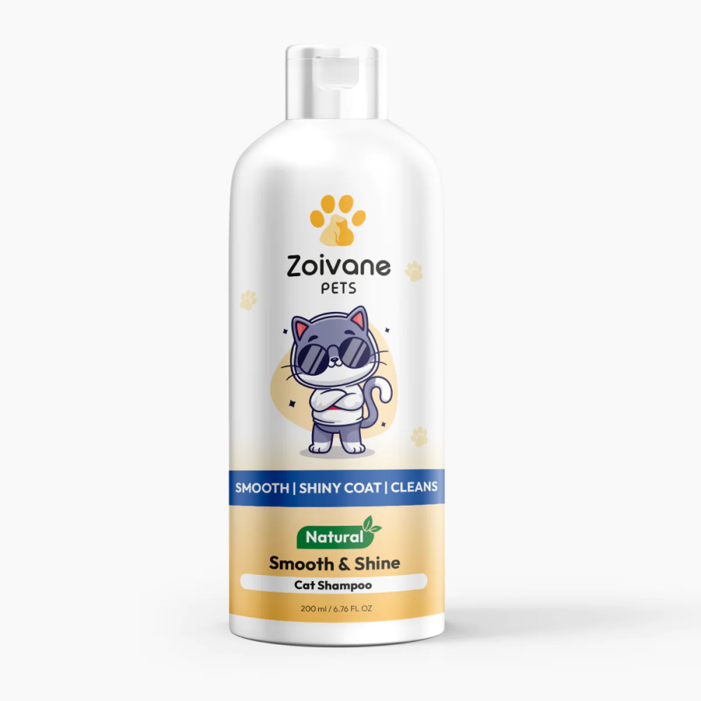 Zoivane Smooth and Shine Shampoo for Cats (Vanilla & Almond)