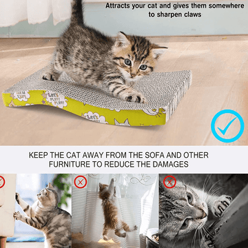 Emily Pets Sofa Bed Scratching Pad for Kittens (Beige) (Pack of 2)