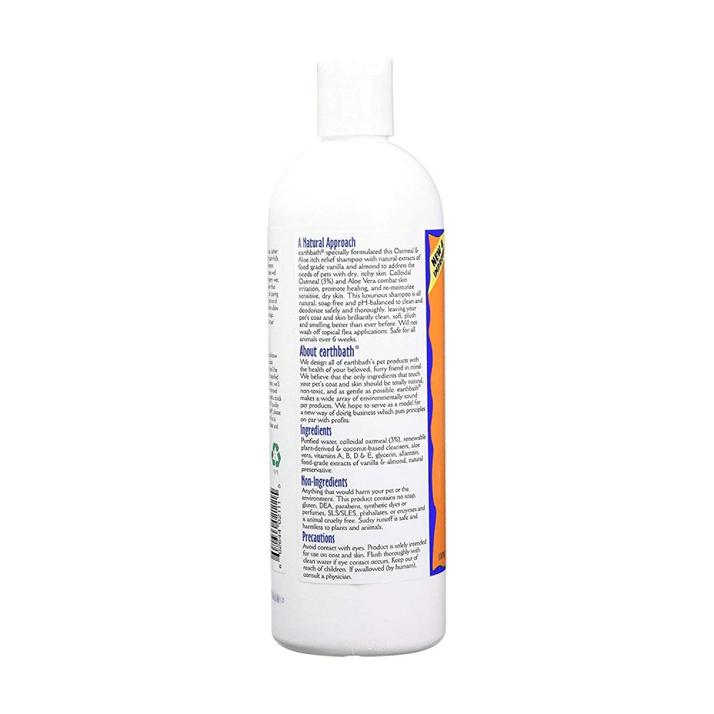 EarthBath Oatmeal & Aloe Shampoo Vanilla & Almond for Dogs and Cats Both-Grooming Supplies EarthBath