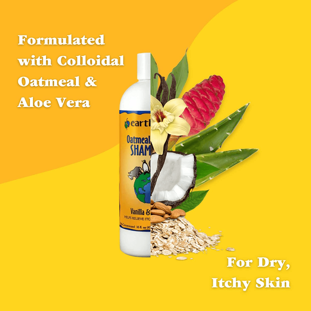 EarthBath Oatmeal & Aloe Shampoo Vanilla & Almond for Dogs and Cats Both-Grooming Supplies EarthBath