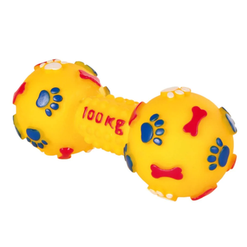 Trixie Dumbbell Vinyl Toy for Dogs (Yellow)