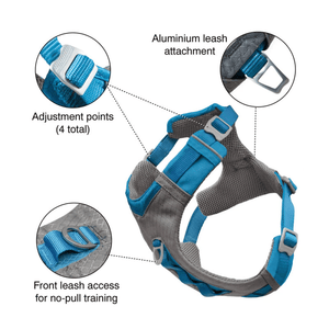 Kurgo Journey Air Harness for Dogs (Coastal Blue)