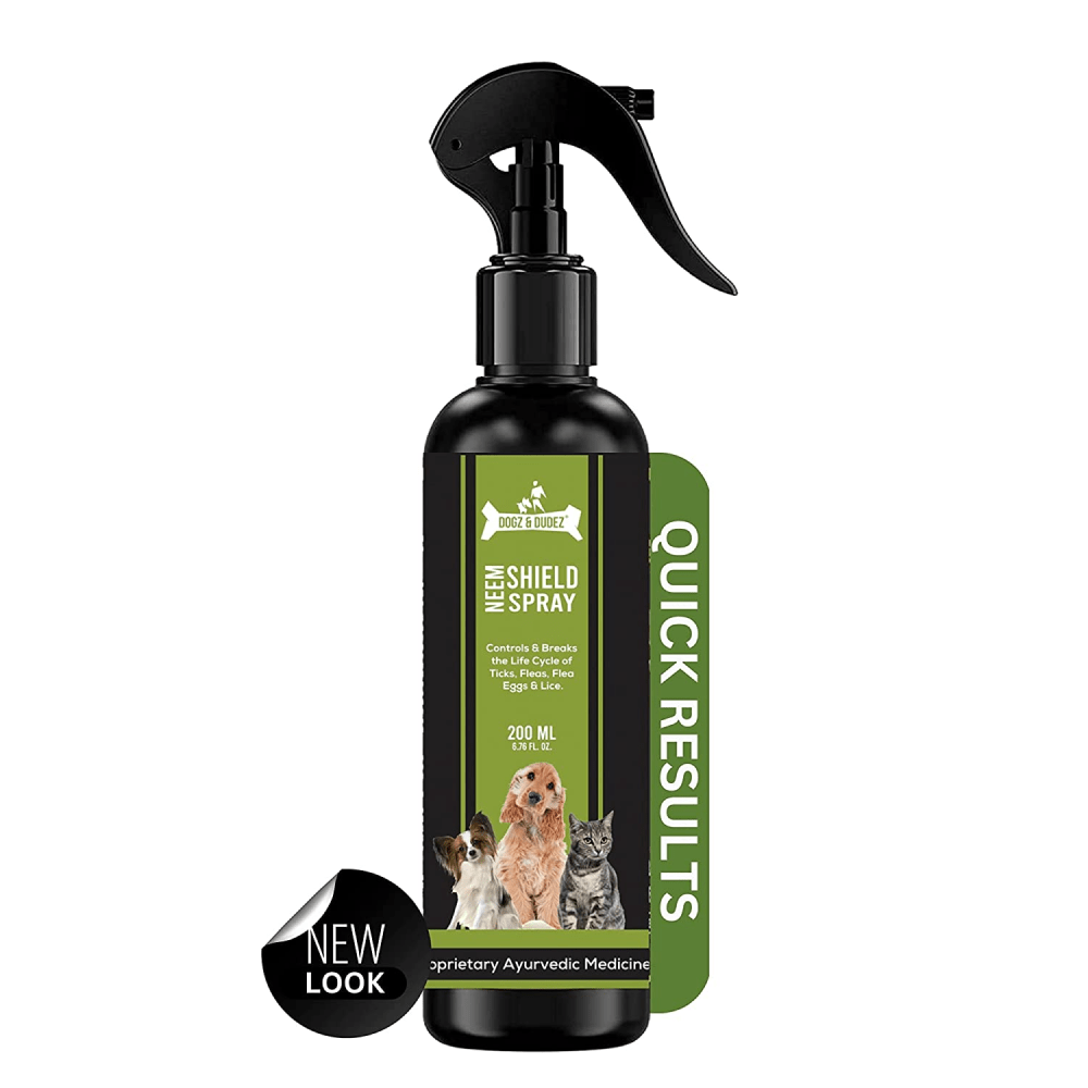 DOGZ & DUDEZ Natural Neem Shield Tick & Flea Repellent Spray for Dogs and Cats Rewards Both-Health & Wellness DOGZ & DUDEZ 200mL