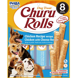 INABA Churu Roll Chicken Recipe Wraps Chicken with Cheese Recipe Dog Treats