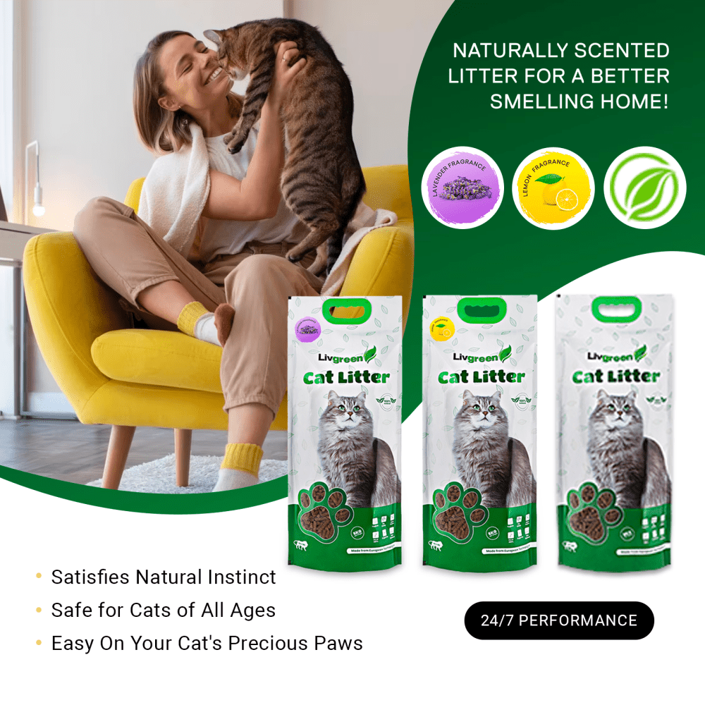 LivGreen Premium 3x Absorption Natural Scented Cat Litter