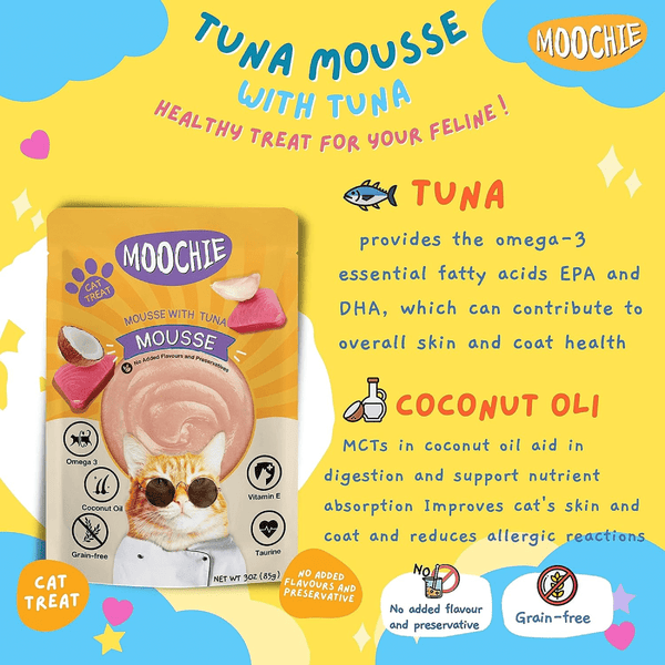 Moochie Mousse with Tuna Grain Free Cat Treats