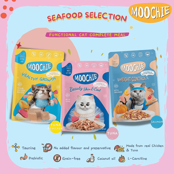 Moochie Salmon Grain Free Weight Control Cat Treats