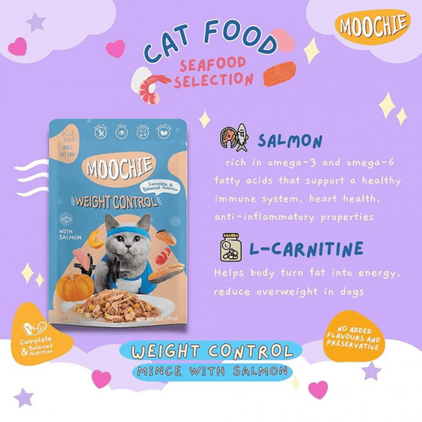 Moochie Salmon Grain Free Weight Control Cat Treats